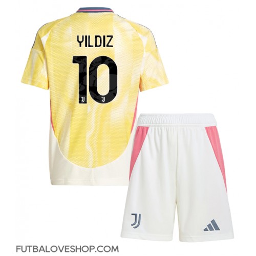 Dres Juventus Kenan Yildiz #10 Preč pre deti 2024-25 Krátky Rukáv (+ trenírky)